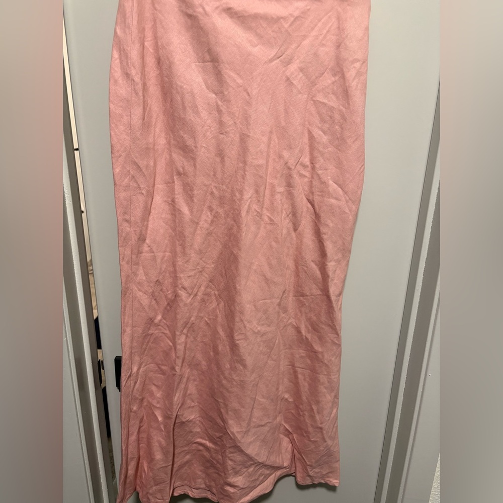 Anthropologie A-Line Midi Skirt Pink/Rose